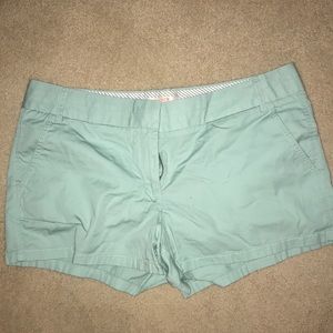 J. Cree Robins Egg green shorts